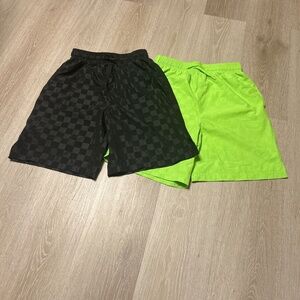 Athletic Works Bundle of Checkered Big Boys Athletic Shorts Sz 18
